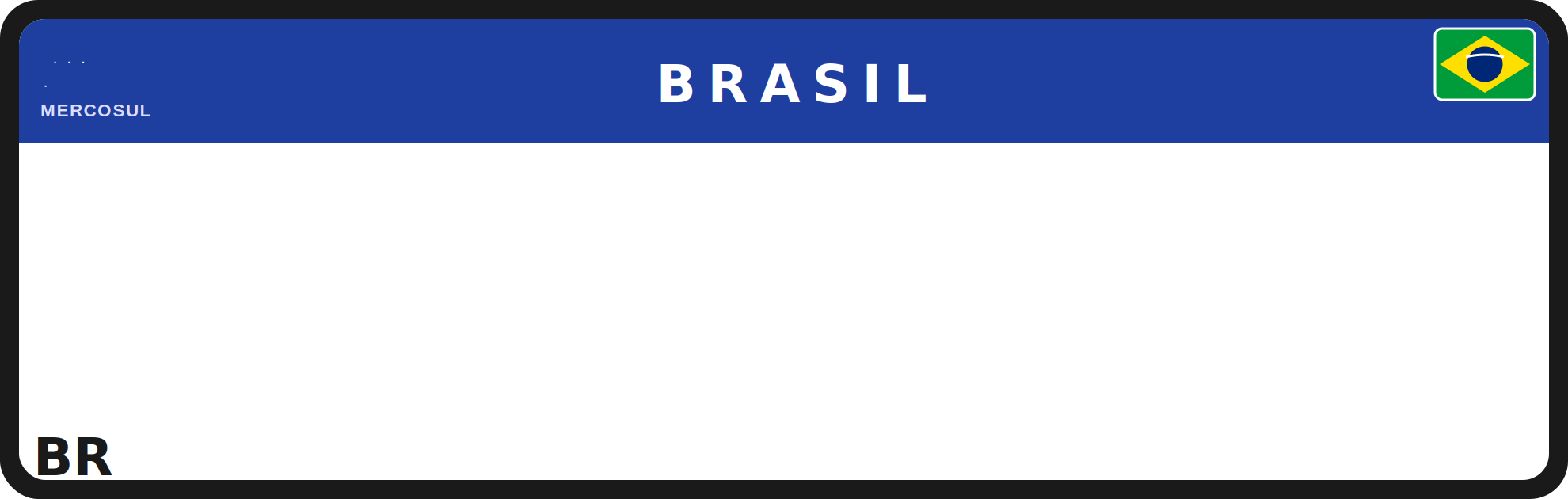 Placa Mercosul